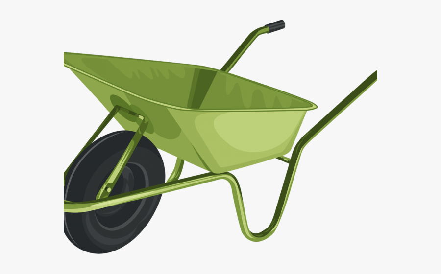 Transparent Wheelbarrow Png - Cartoon Transparent Wheelbarrow, Transparent Clipart