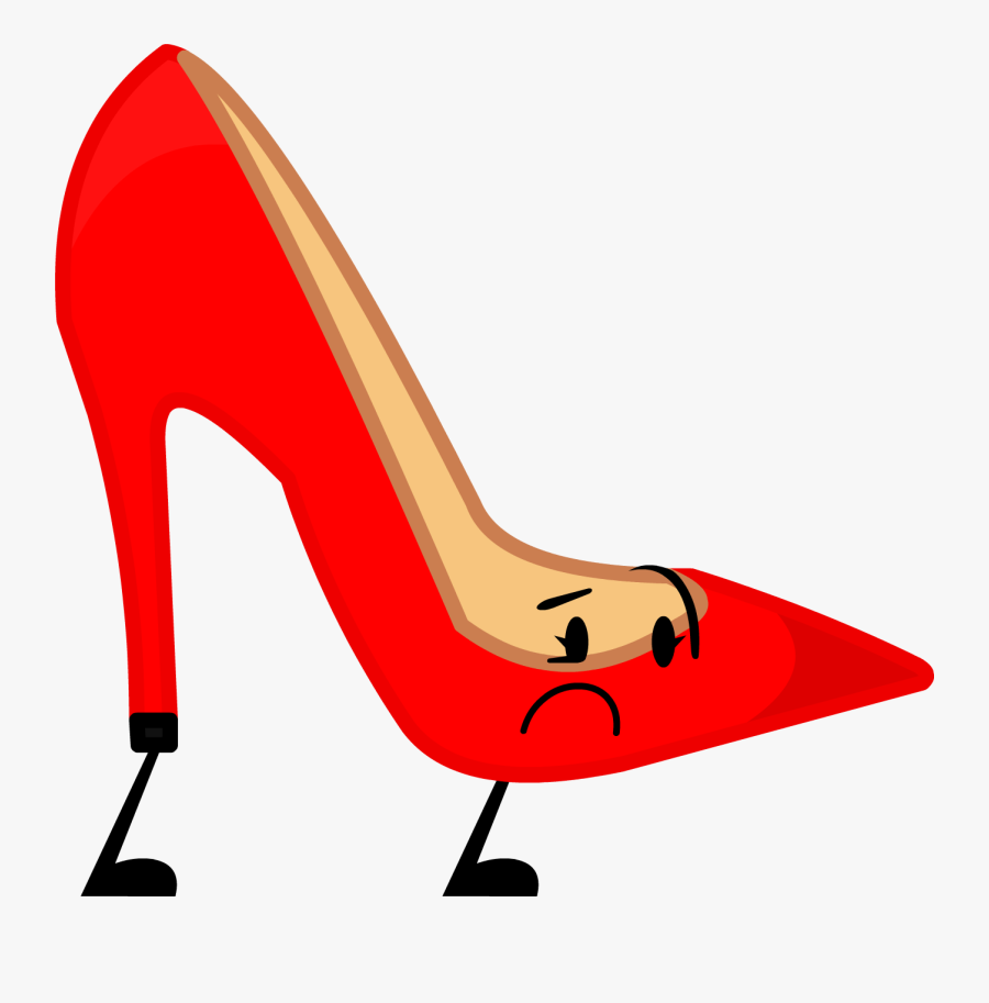 Transparent High Heeled Shoe Clipart - Basic Pump, Transparent Clipart