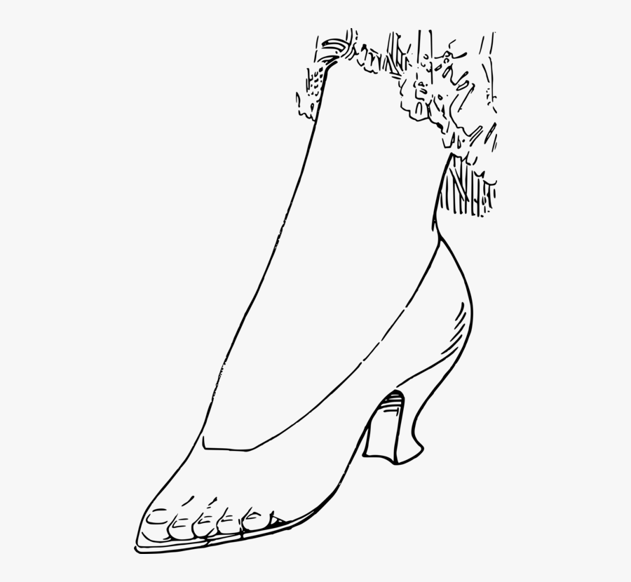 Art,monochrome Photography,shoe - High-heeled Shoe, Transparent Clipart