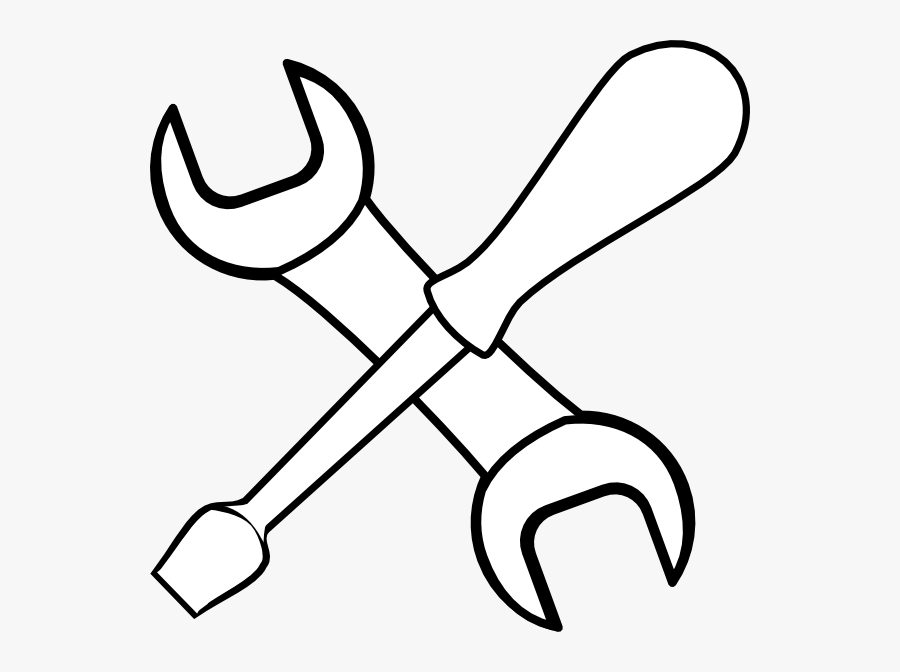 Construction Tools Clipart Black And White - Transparent Tools Clipart Black And White, Transparent Clipart
