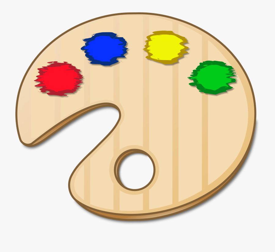 Palette Clipart Artist Tool - Painting Art Clipart Transparent Background, Transparent Clipart