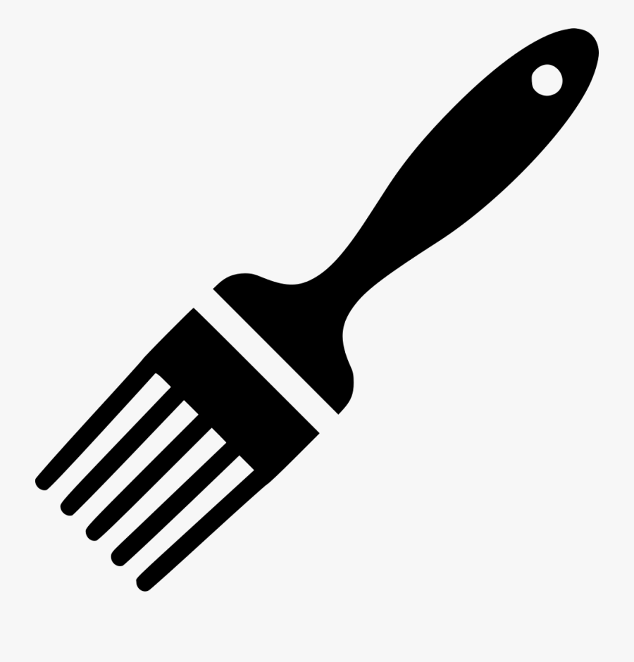 Tool,kitchen Utensil,spatula,clip Art - Pastry Brush Clipart Black And White, Transparent Clipart