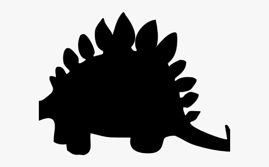 Transparent Dinosaur Silhouette Png - Silhouette Dinosaur Clipart Black And White, Transparent Clipart