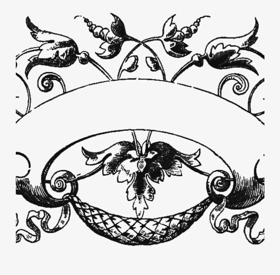 Transparent Black And White Question Mark Clipart - Banner Png Transparent Vintage, Transparent Clipart