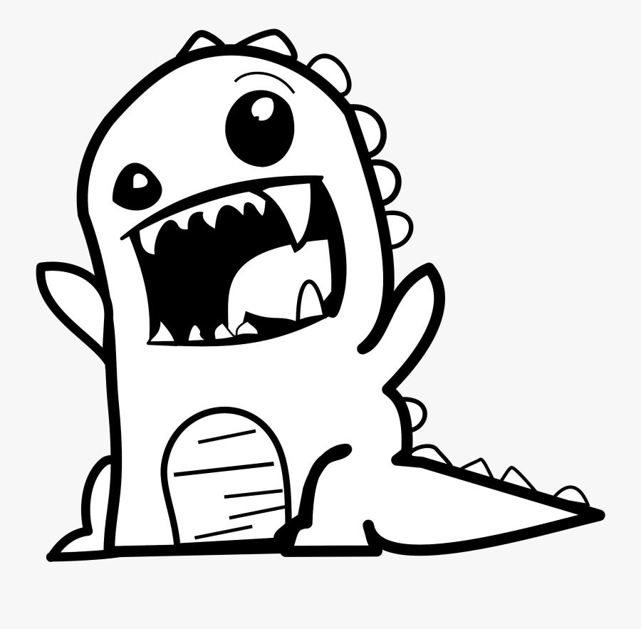 Dinosaur Triceratops Alamosaurus Stegosaurus Tyrannosaurus - Dinosaur Cartoon Black And White Png, Transparent Clipart