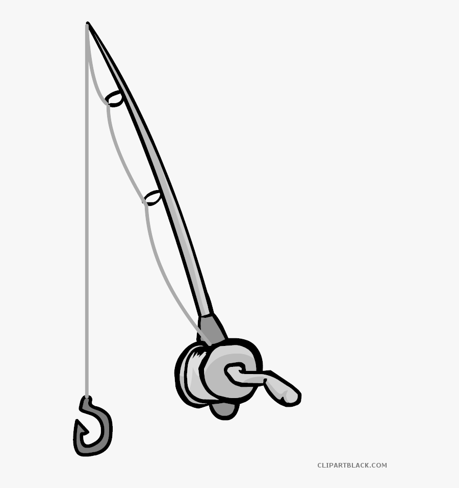 Fishing Rod Clipart - Fishing Pole Drawing Easy, Transparent Clipart