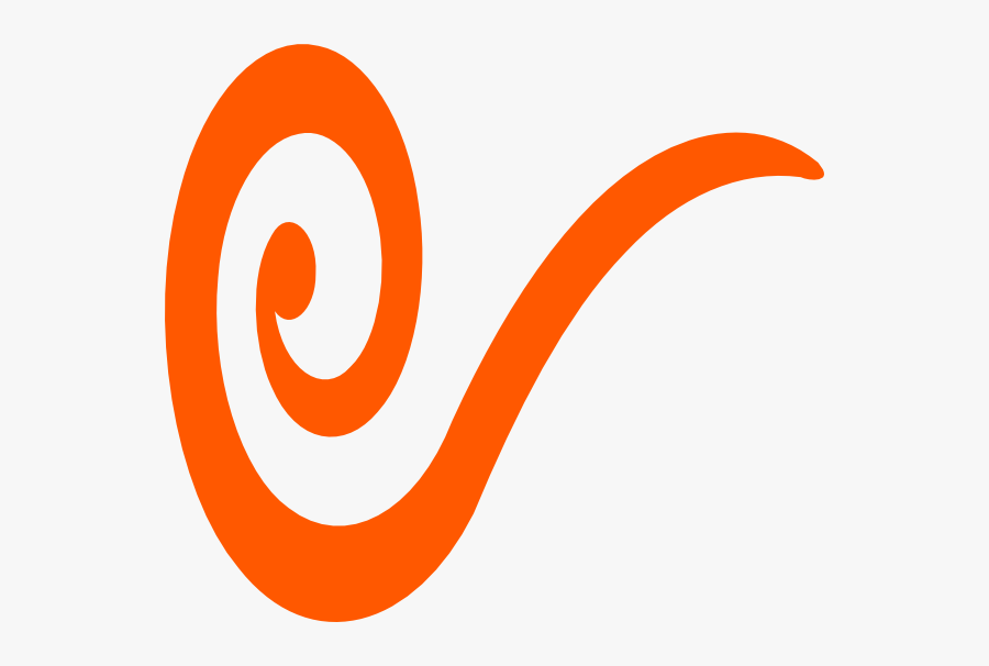 Orangeswirlisolid Clip Art At, Transparent Clipart