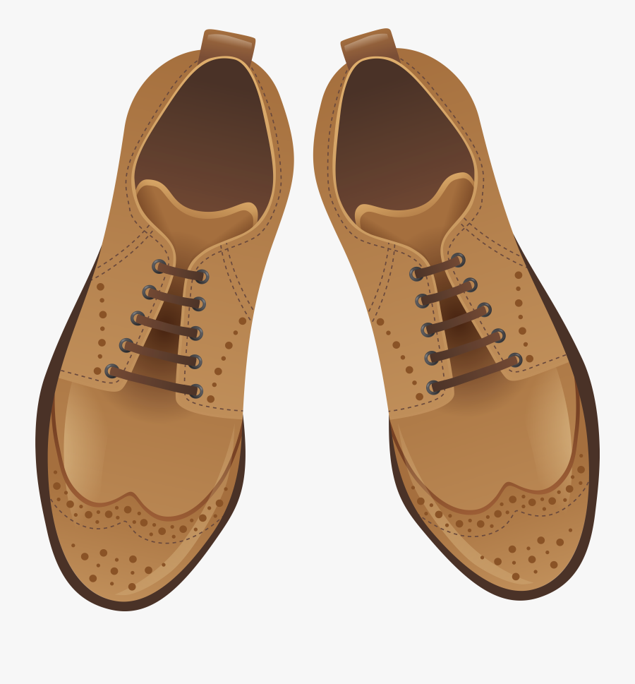 Brown And White Shoes Ng Clip Art, Transparent Clipart
