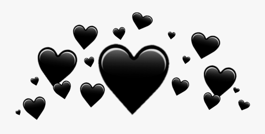 Of Teenage Depression Clipart 80166 Heart Picsart Impremedianet - Black Heart Crown Png, Transparent Clipart