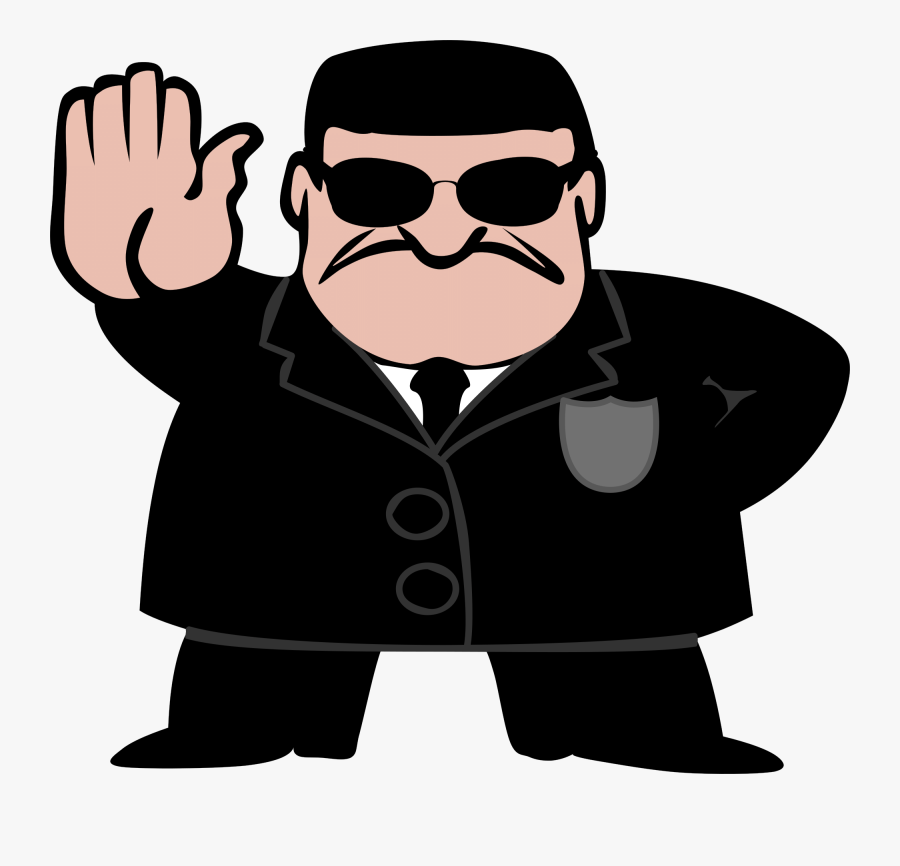 Stop Clipart - Police Man, Transparent Clipart