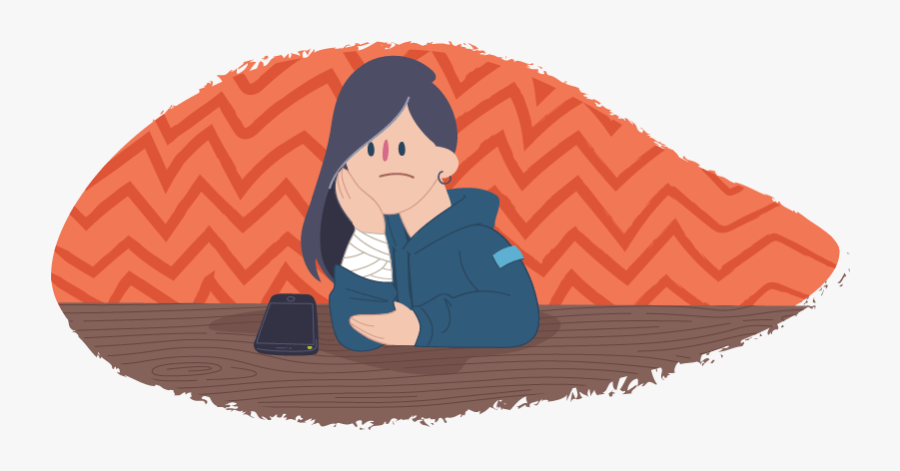 Depression Clipart Lonley - Cartoon, Transparent Clipart