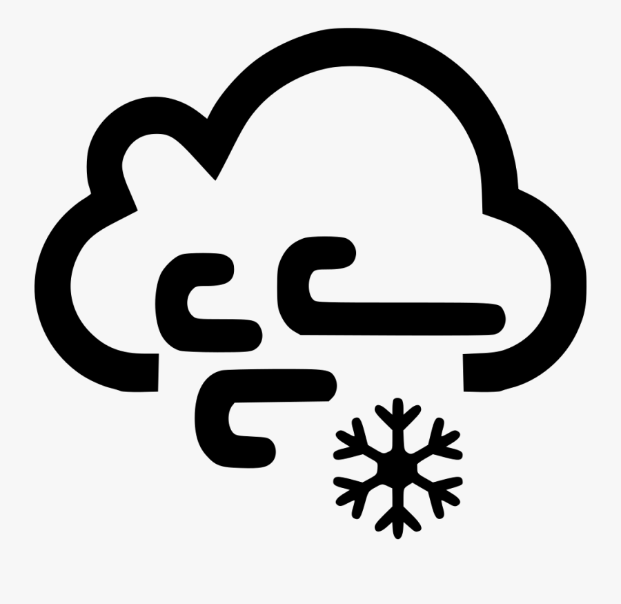 Transparent Cloud Wind Clipart - Cloud Wind Rain Icon, Transparent Clipart
