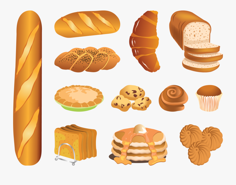 Bakery Bread Pastry Clip Art - Bread And Pastry Art, Transparent Clipart