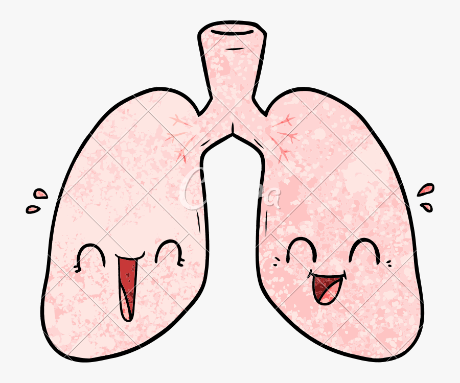 Clip Art Happy Icons By Canva - Lungs Cartoon No Background, Transparent Clipart