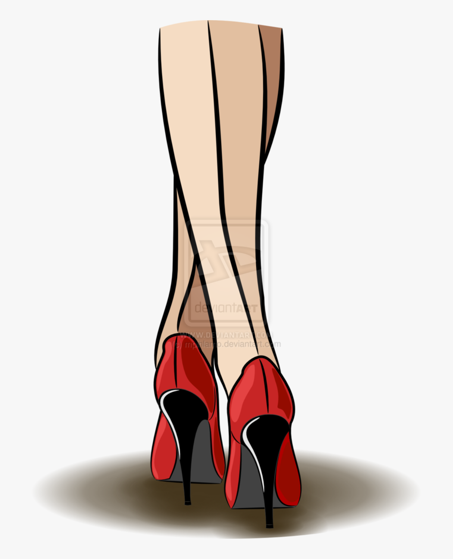 Clip Art High Heels Drawing - Red High Heels Art, Transparent Clipart