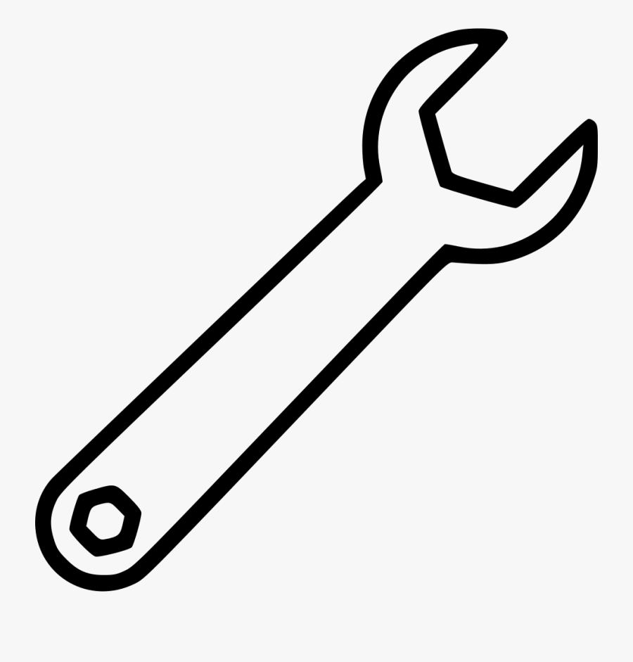Wrench Clipart Tool - White Wrench Logo Png, Transparent Clipart