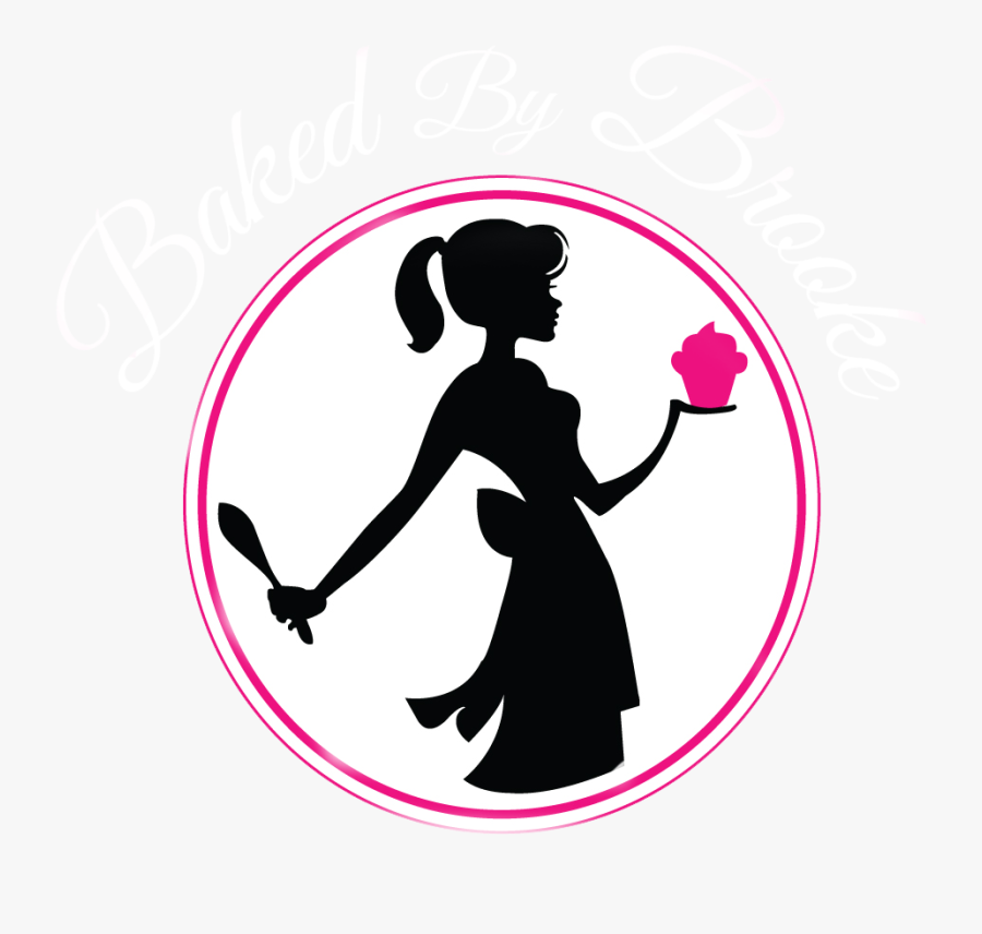 Baking Clipart - Doces - Woman Cooking Silhouette, Transparent Clipart