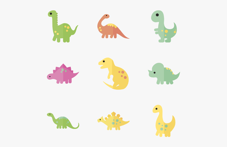 Svg Black And White Dinosaurs Clipart Vector - Transparent Dinosaur Icon Png, Transparent Clipart