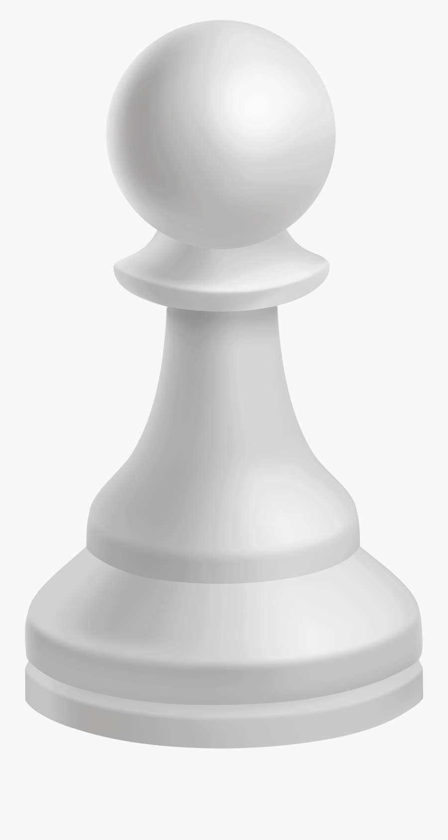 Pawn White Chess Piece Png Clip Art - Chess Pieces Pawn White, Transparent Clipart