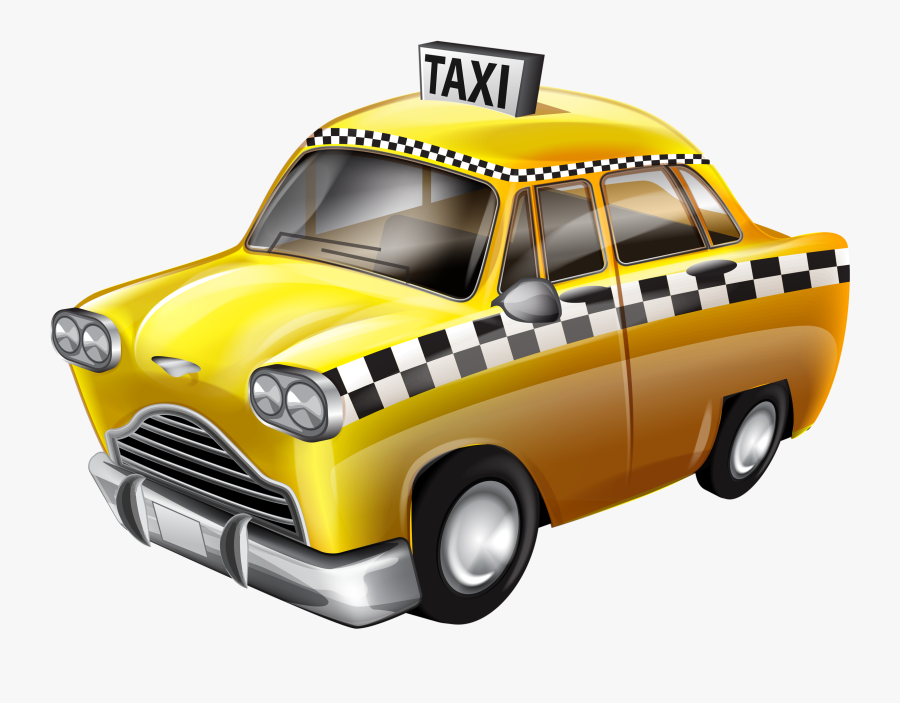Taxi Clipart, Transparent Clipart