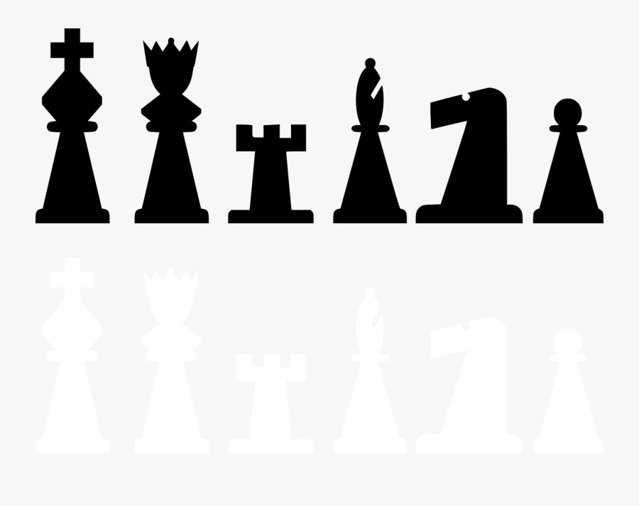 Transparent Board Games Clipart - Simple 2d Chess Pieces, Transparent Clipart