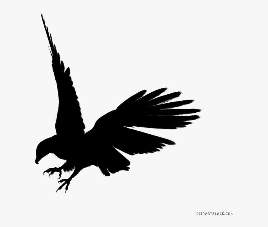 Eagle Silhouette Clipart - Black Eagle Png, Transparent Clipart