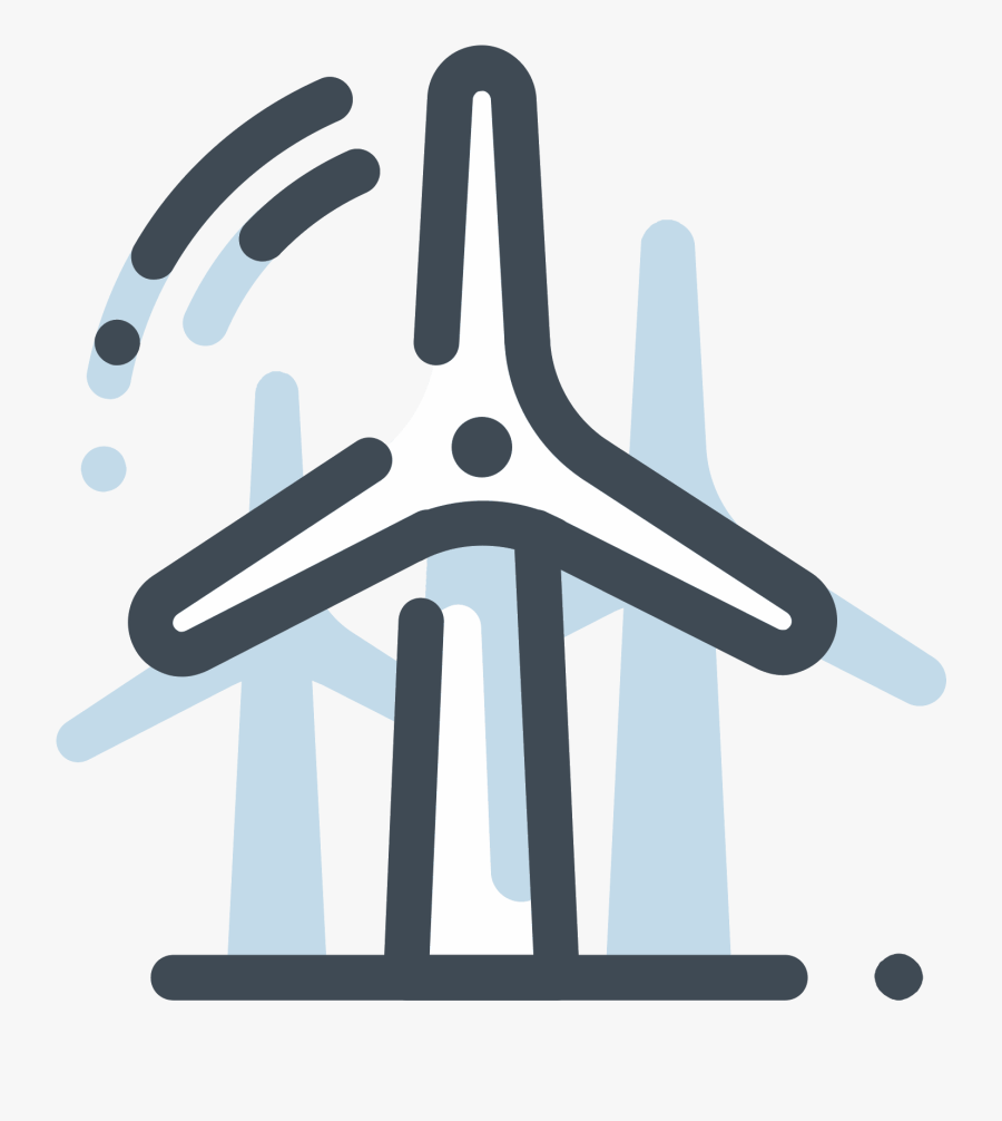 Windy Clipart Viento - Turbine Icon Png, Transparent Clipart