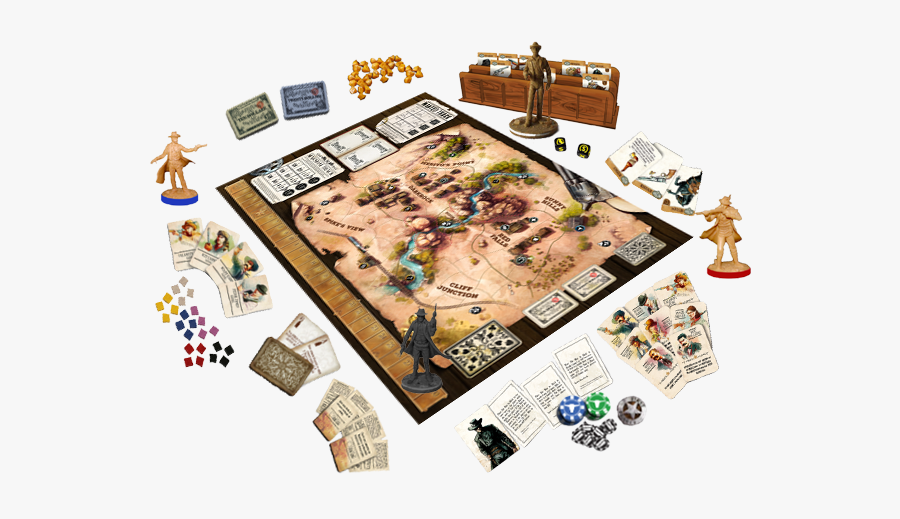 Western Legends Board Game, Transparent Clipart