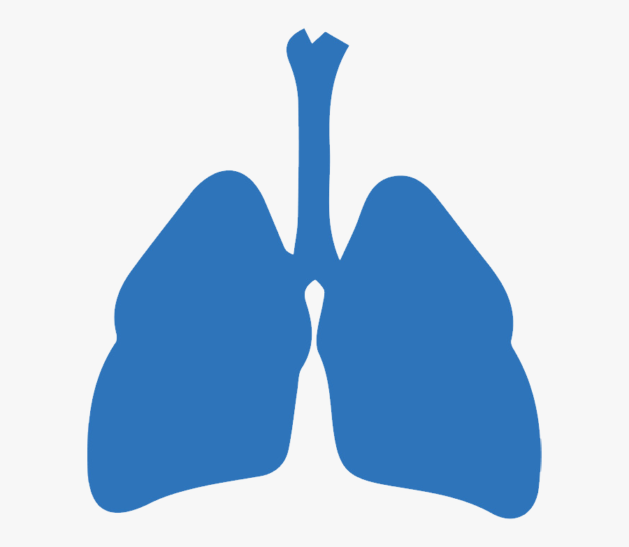 74874 - Blue Lungs Clip Art, Transparent Clipart