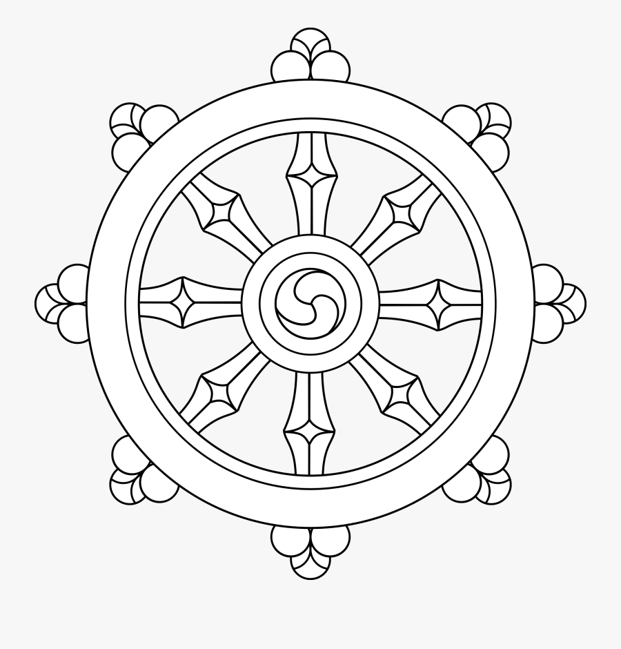 Dharma Wheel, Transparent Clipart