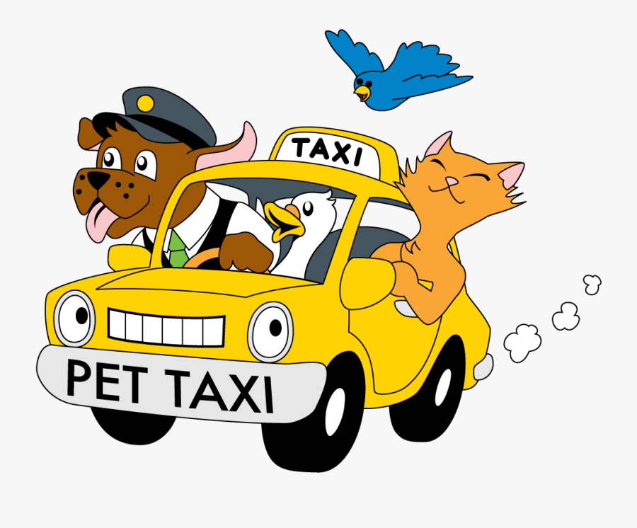 Dog In Taxi Clipart - Pet Taxi Service, Transparent Clipart