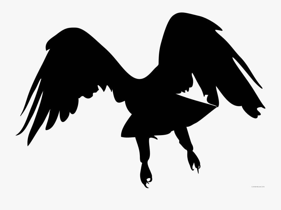 Black And White Eagle Clipart - Eagle Cut Out Black, Transparent Clipart