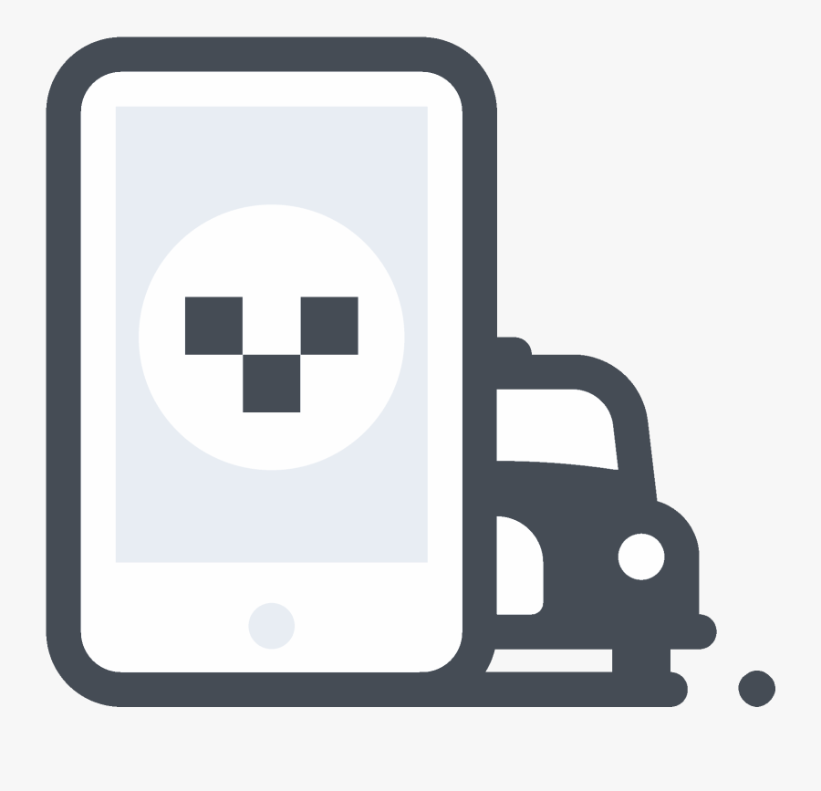 Taxi App Icon - Taxicab, Transparent Clipart