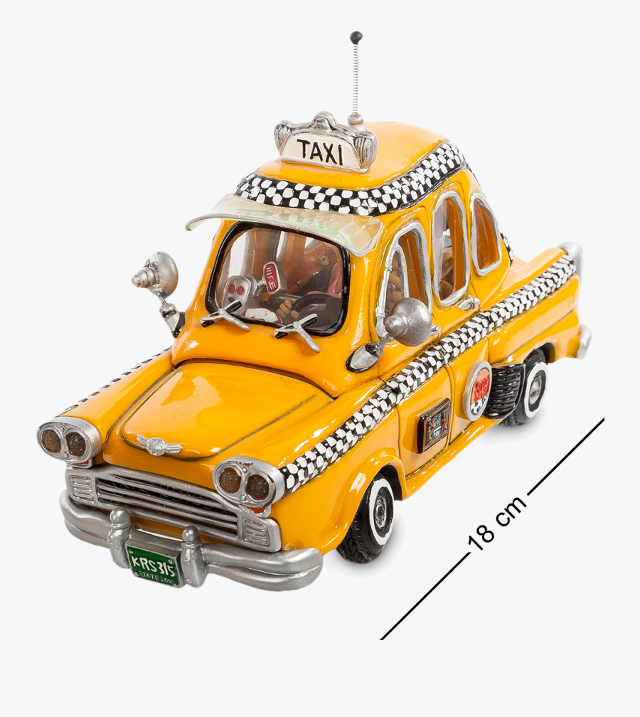 Compact City Classic Car Taxi Model Clipart - Model Car, Transparent Clipart