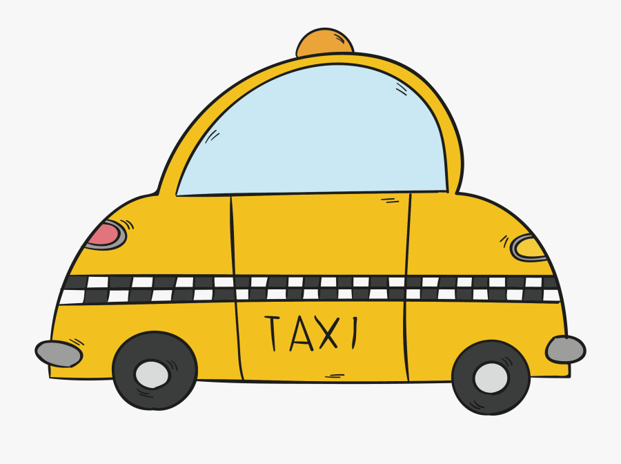 Taxi Car Icon - Car, Transparent Clipart