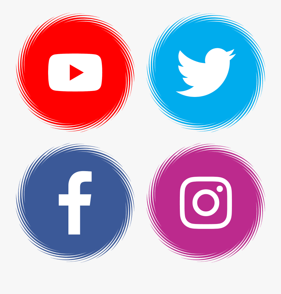 Facebook Instagram Linkedin Logo, Transparent Clipart