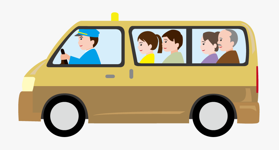 Taxi Van Clipart, Transparent Clipart