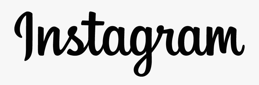 Instagram Word Logo Png, Transparent Clipart