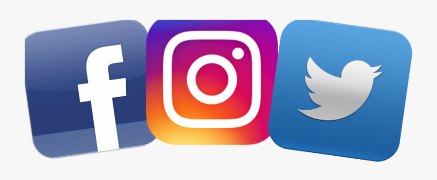 Facebook Instagram And Twitter Logo, Transparent Clipart