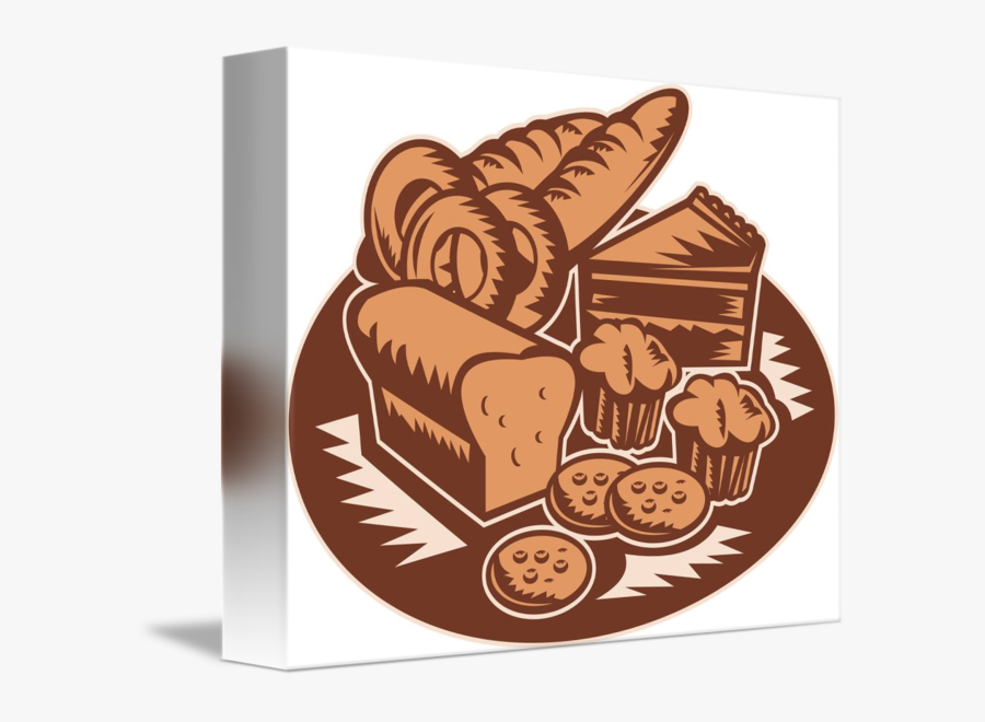 Share On Tumblr - Cakes And Bread Cartoon, Transparent Clipart