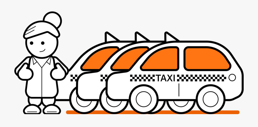Taxi Clipart, Transparent Clipart