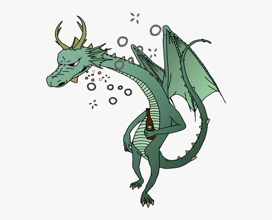 Dragon Clipart Tired - Cartoon, Transparent Clipart