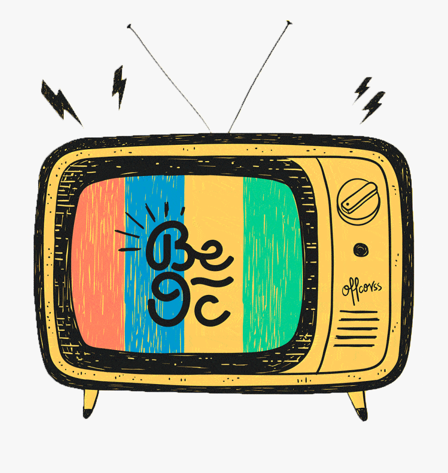 Fun Television Sticker By Offcorss Clipart , Png Download - Analog Television, Transparent Clipart