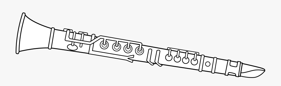 Tutoring Jilly Harpist Music - Drawing Of Clarinet Simple, Transparent Clipart
