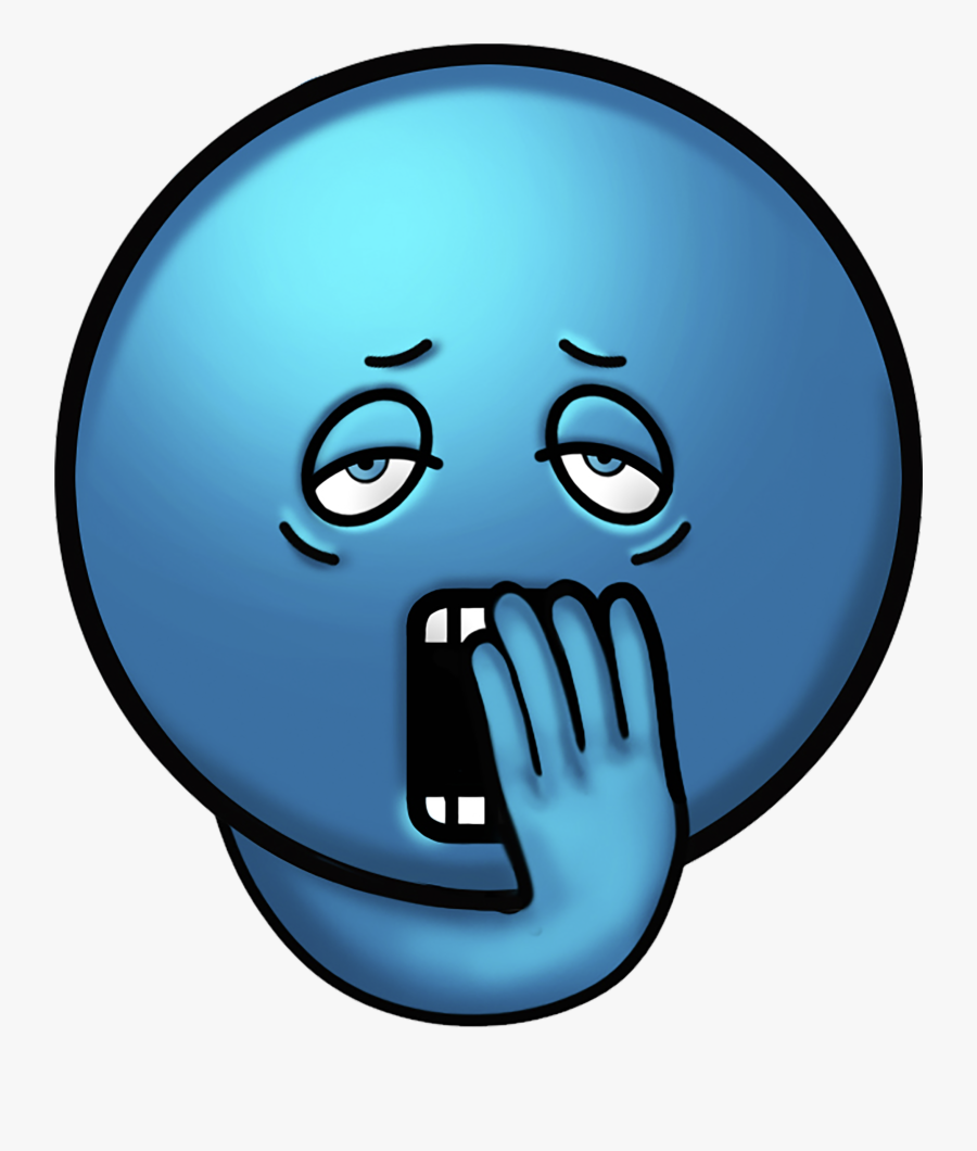 You Know That 3pm Time To Nap Feeling Well, People - Blue Tired Face, Transparent Clipart