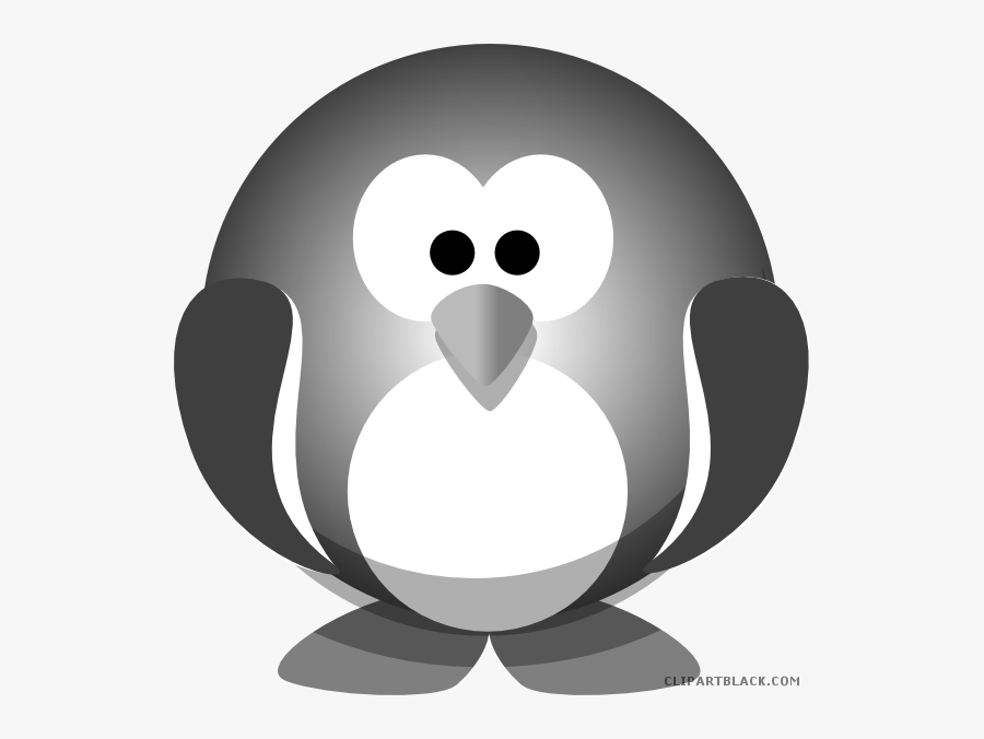 Transparent Cute Eagle Clipart Black And White - Clipart Cute Penguin, Transparent Clipart