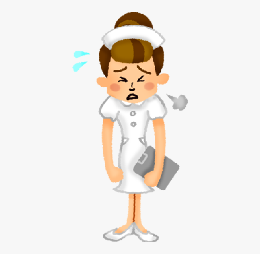 Transparent Tired Clipart - Tired Nurse Clipart Transparent, Transparent Clipart