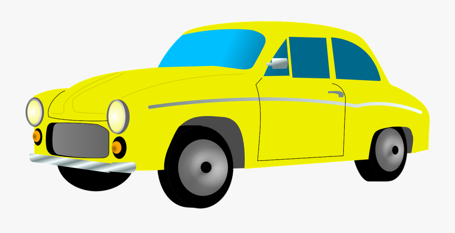 Cab Png Download Image - Yellow Car Clipart, Transparent Clipart