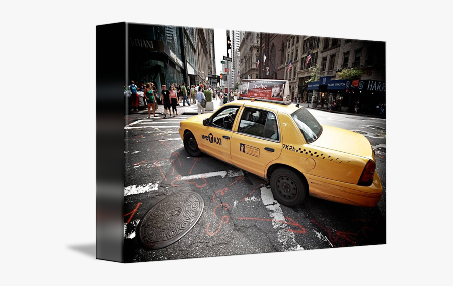 Clip Art Fifth Avenue Cab - Ford Crown Victoria, Transparent Clipart