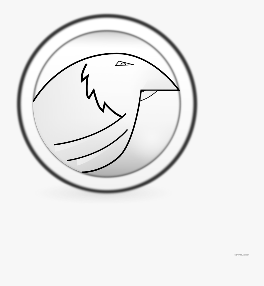 Transparent Eagle Head Clipart Black And White - Circle, Transparent Clipart